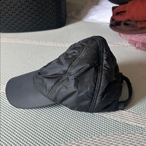 Black Puffer Baseball Cap
